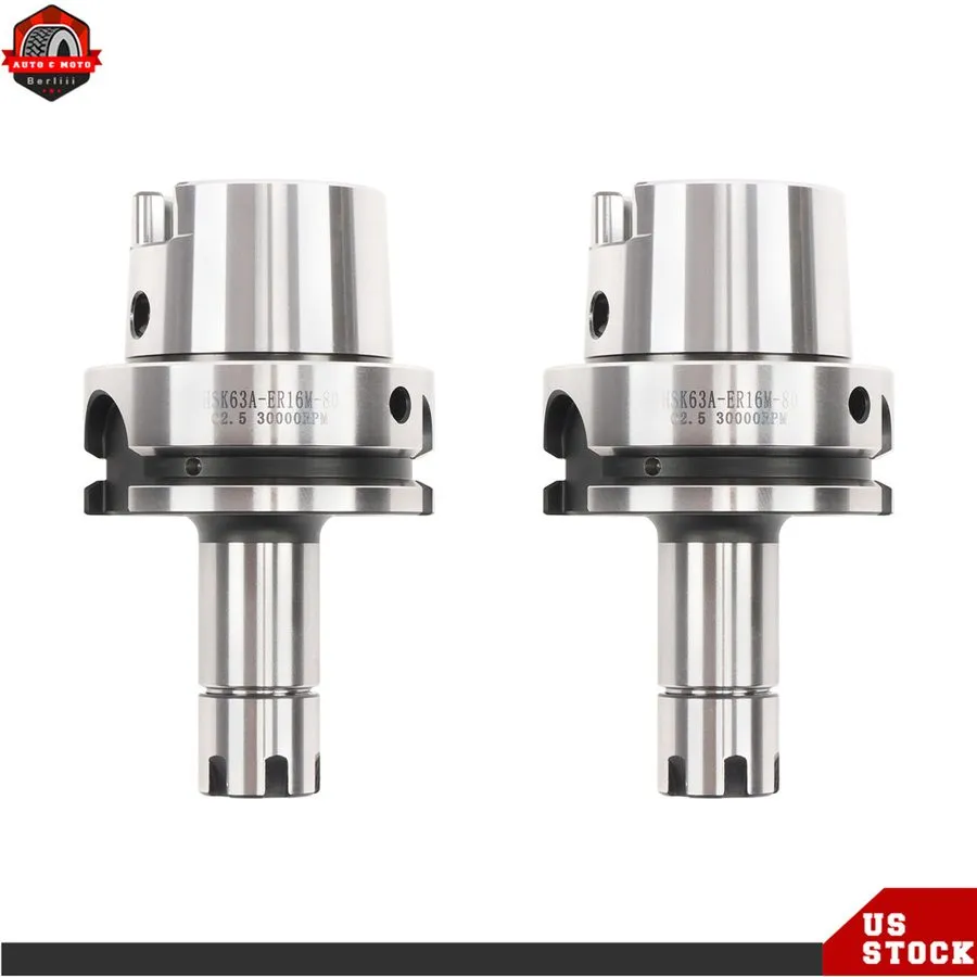 Режущий инструмент HSK63A-ER20-80 Collet Chuck G2.5 25000 RPM High Precision — фото лота 2