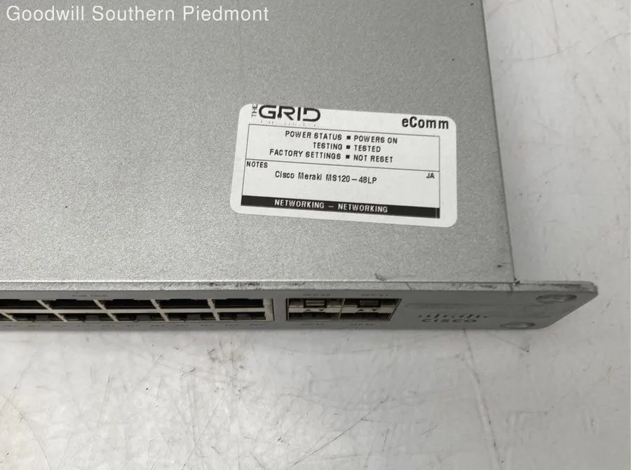 Коммутатор Cisco Meraki MS120-48LP 48-Port GbE PoE+ Switch 370W 4x 1G SFP