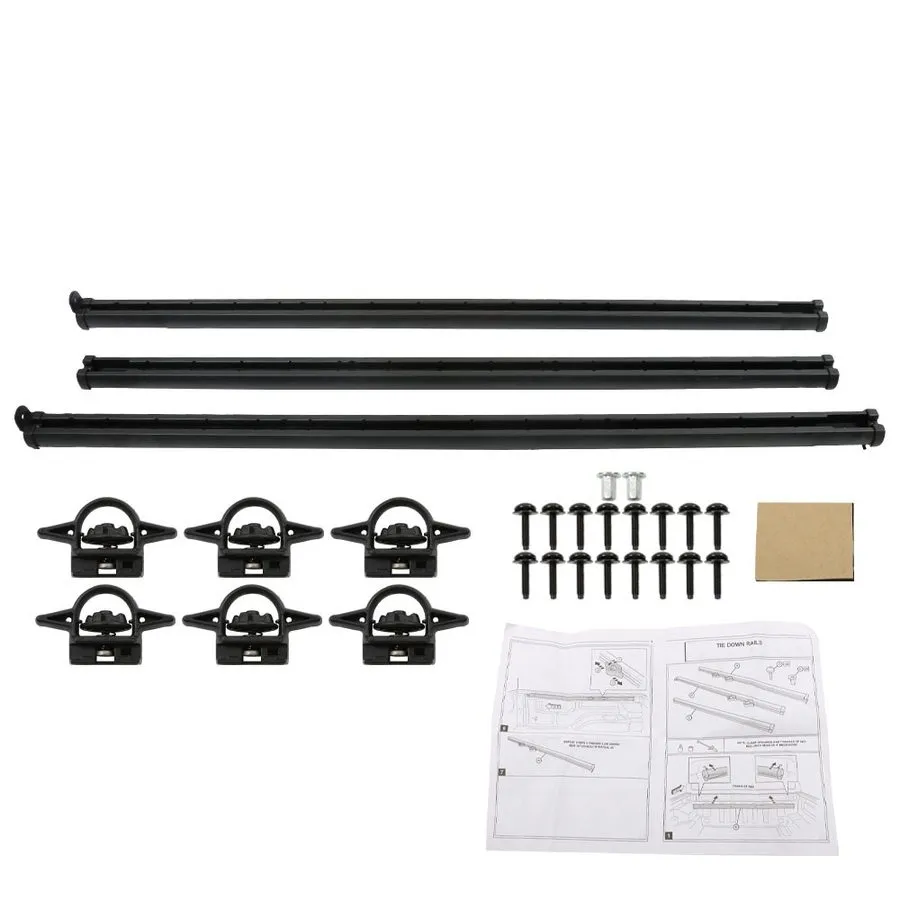 Комплект направляющих Rail Trail Rail Kit для Jeep Gladiator JT 2020-2023 Black 