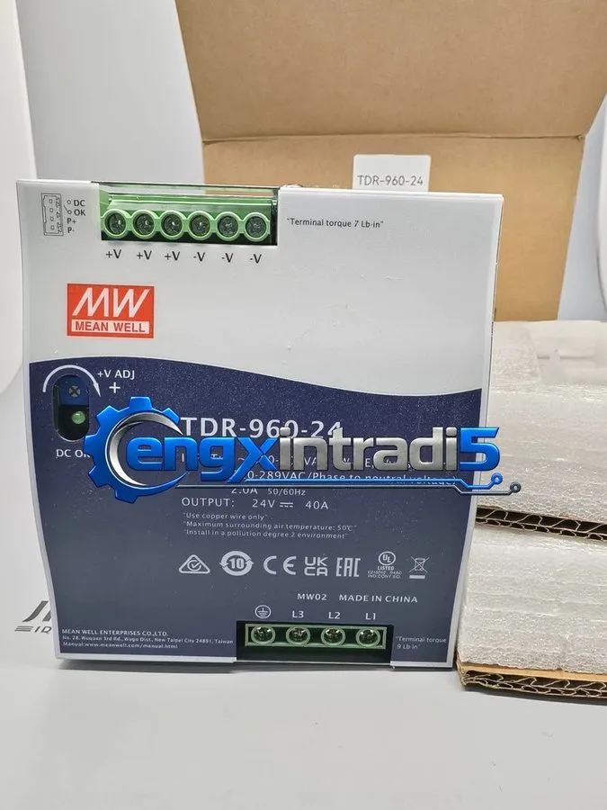 Блок питания TDR-960-24 Single Output Industrial Power Supply 960W 24V DIN Rail