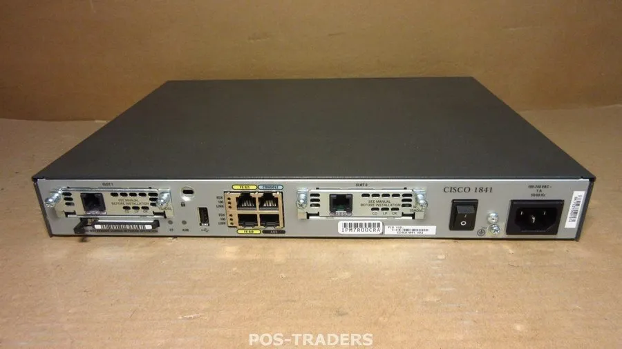 Маршрутизатор Cisco 1841 V05 Router 2-Port FE LAN Integrated Services INCL 1X WI
