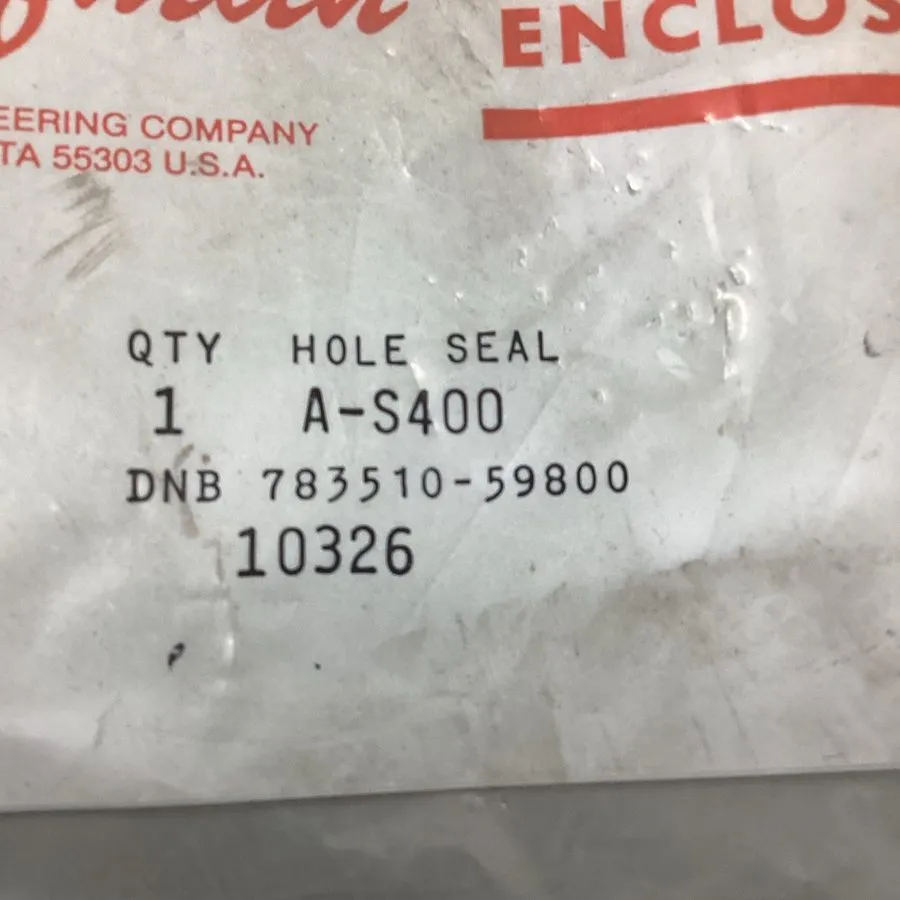 Монтажный шкаф HOFFMAN ELECTRICAL ENCLOSURE HOLE SEAL 5" diameter A-S400 783510- — фото лота 1