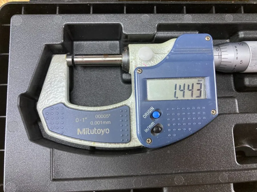 Микрометр Mitutoyo 0-1” 293-832-30 Digital Micrometer w/Hard Case