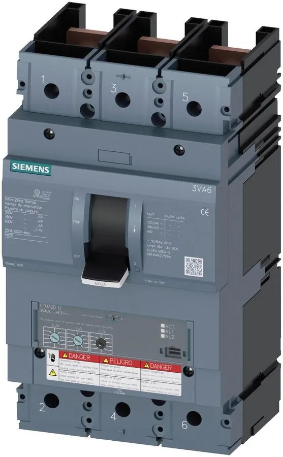 Автоматический выключатель Siemens Molded Case Circuit Breaker 3VA6460-5HL31-0AA
