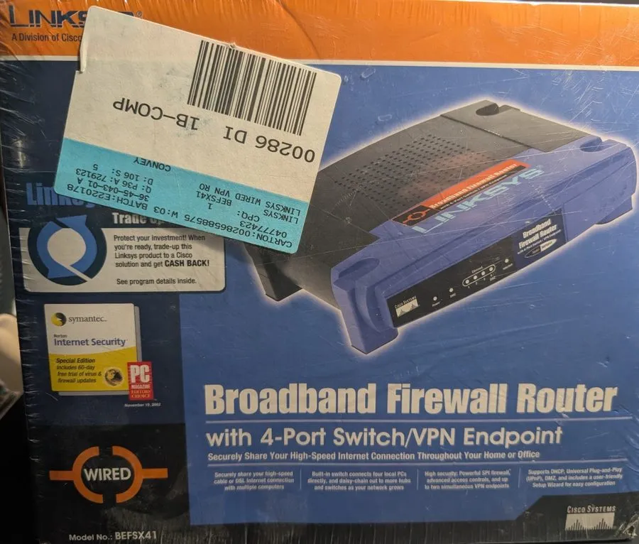 Маршрутизатор Cisco Linksys BEFSX41 Broadband Firewall Router 4-Port 10/100