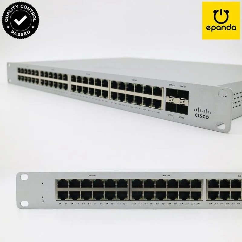 Коммутатор Cisco Meraki MS120-48FP 48 Port PoE+ Gigabit Switch 740W Unclaimed