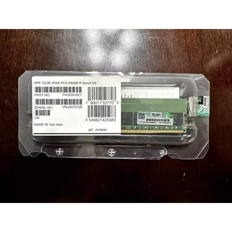 Модуль памяти NewP43328-B21 P43330-0A1 HPE 32GB 2Rx8 DDR5 PC5-4800 EC8 RDIMM Gen
