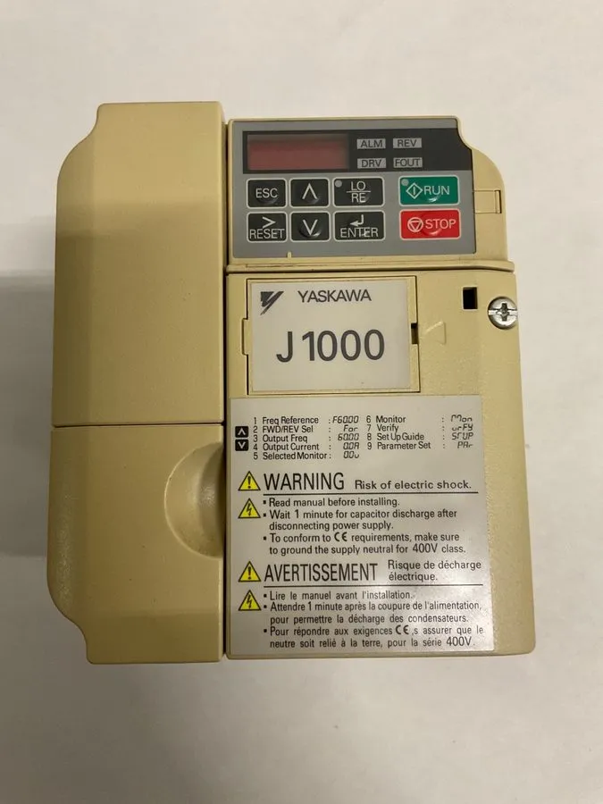 Частотный преобразователь Yaskawa CIMR-JU4A0004BAA REV A J1000 Series Variable F