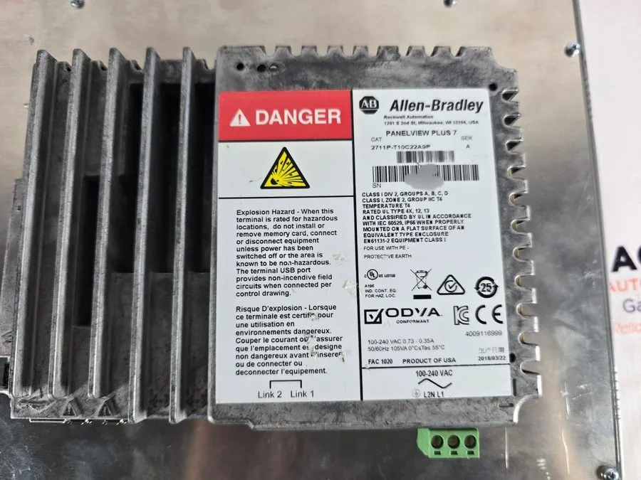 Панель оператора Allen-Bradley 2711P-T10C22A9P PanelView Plus 7 10" AB