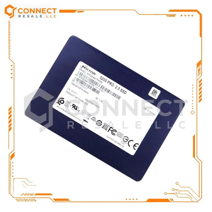 SSD-накопитель MTFDDAK1T9TDD Micron 5200 PRO 1.92TB SATA 6Gb/s 2.5" Internal SSD