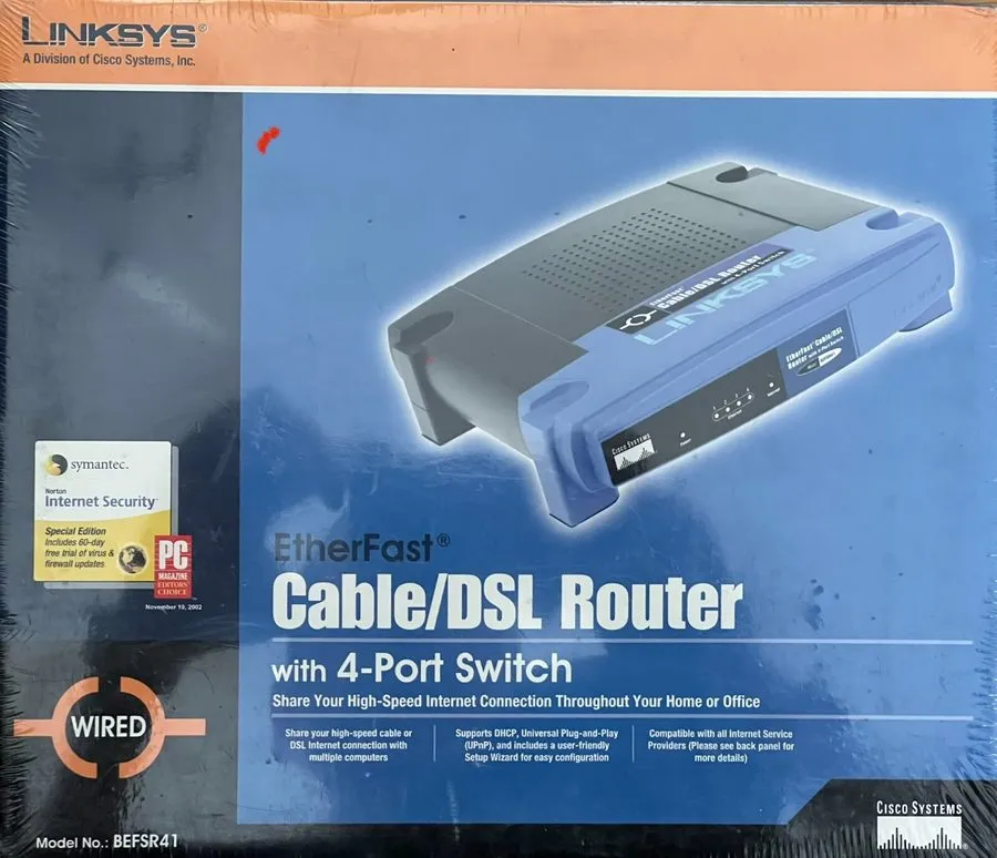 Маршрутизатор Linksys BEFSR41 4-Port 10/100 Wired Router v4