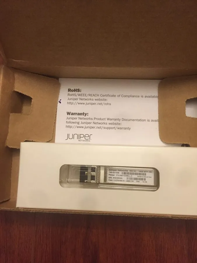 Трансивер Juniper EX-SFP-10GE-SR SFP+SR 850nm MMF
