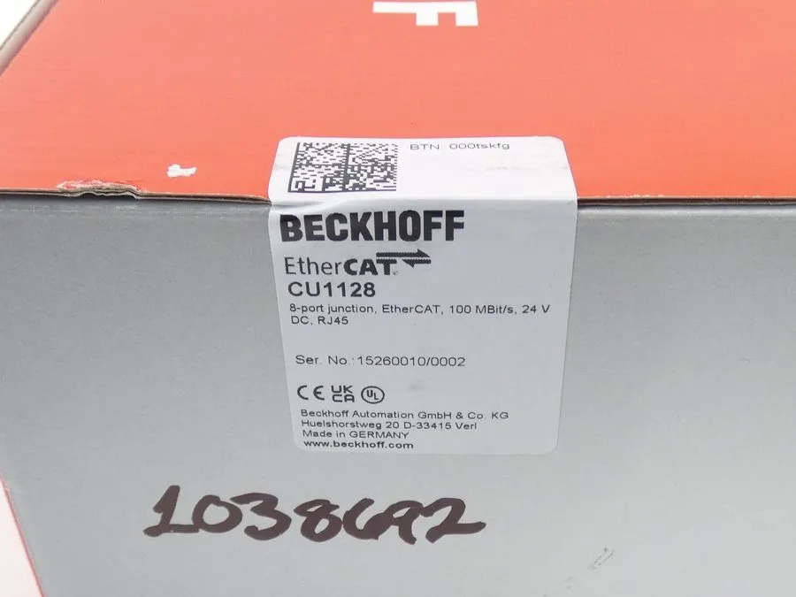 IIoT-устройство Beckhoff CU1128 8 Port RJ45 EtherCAT hub (24V DC)
