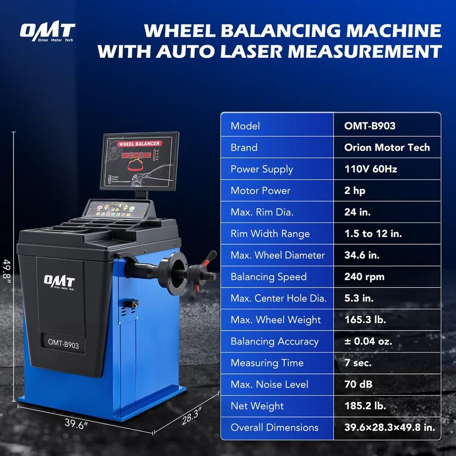 Шиномонтажный станок OMT 2 HP Tire Changer Wheel Balancer Machine Combo Rim Clam — фото лота 1
