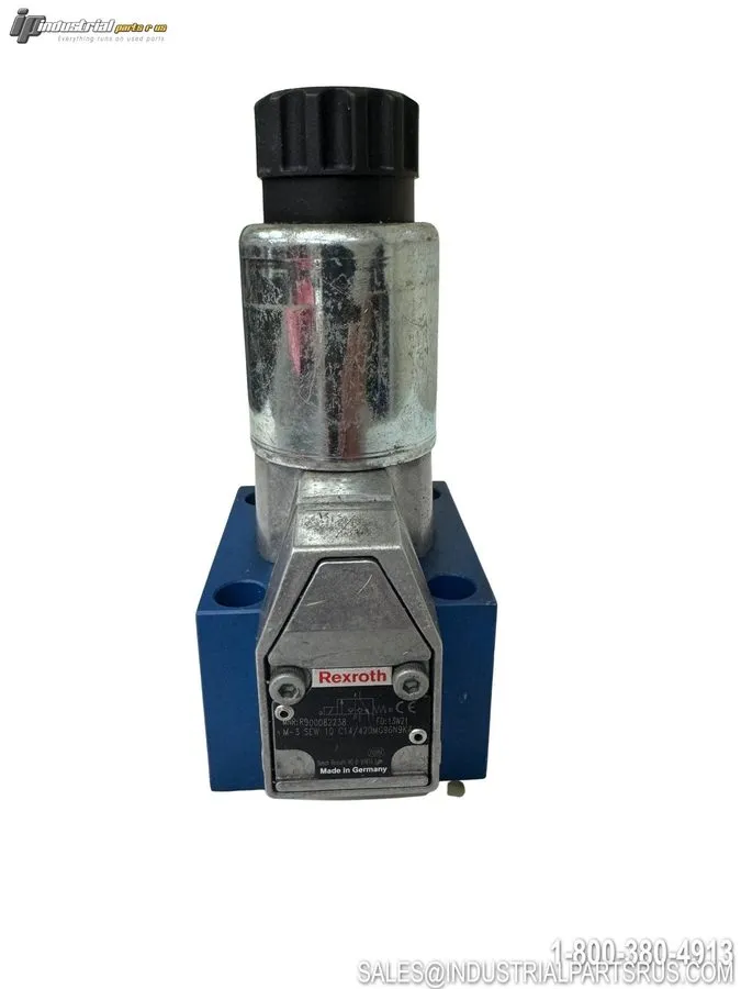 Пневмоклапан Rexroth R900082238 M-3SEW10C1X/420MG96N9K4 3/2 Poppet Valve 420bar — фото лота 1