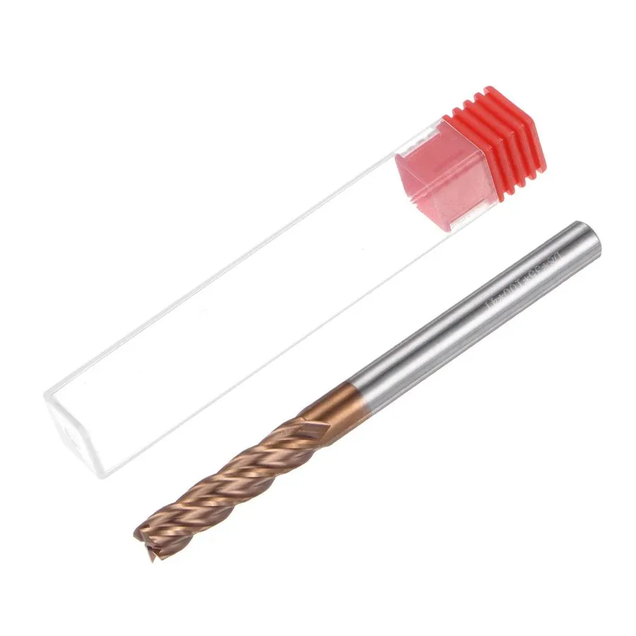 Режущий инструмент Carbide Square End Mill 8mmx35mmx8mmx100mm TiSiN Coated 4 Flu — фото лота 2