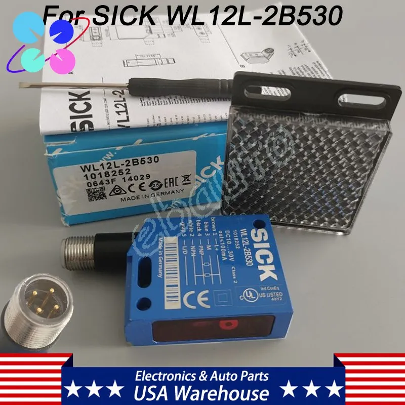 Фотоэлектрический датчик SICK WL12L-2B530 PHOTOELECTRIC LASER SENSOR 1018252 10-