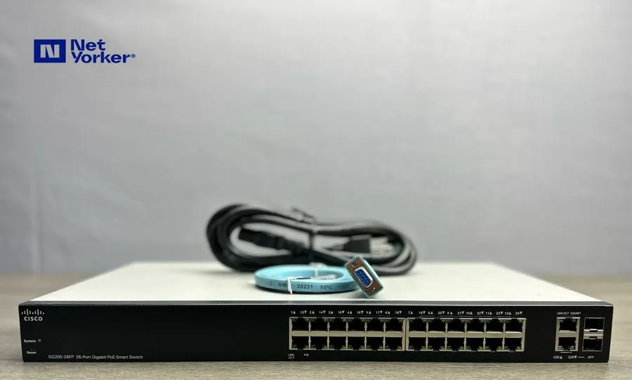Коммутатор Cisco SG200-26FP 26-Port Gigabit PoE Smart Switch