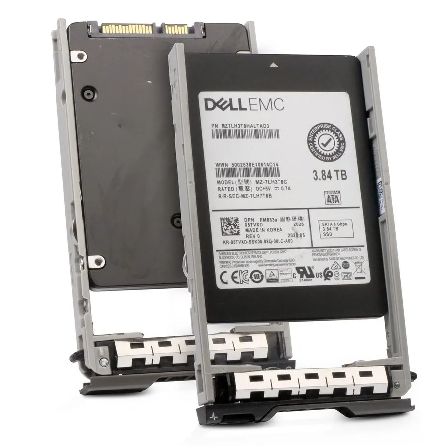 SSD-накопитель Dell 3.84TB SATA 6Gb/s 3D TLC 1 DWPD Hybrid 3.5" Enterprise SSD 0 — фото лота 1