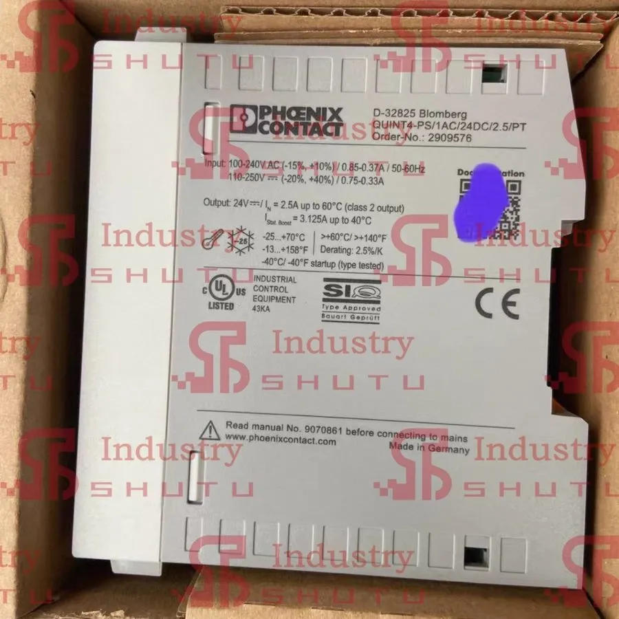 Блок питания Phoenix 2909576 QUINT4-PS/1AC/24DC/2.5/PT Switching Power Supply