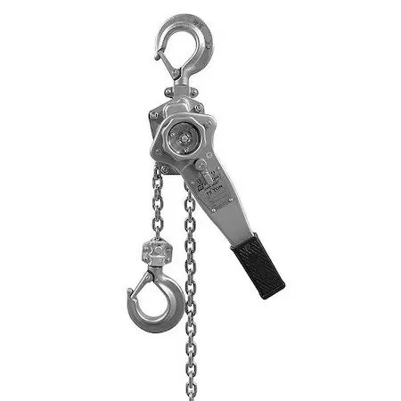 Таль Oz Lifting Products Ozss075-5Lh Lever Chain Hoist, 5 Ft Chain L, Silver — фото лота 1