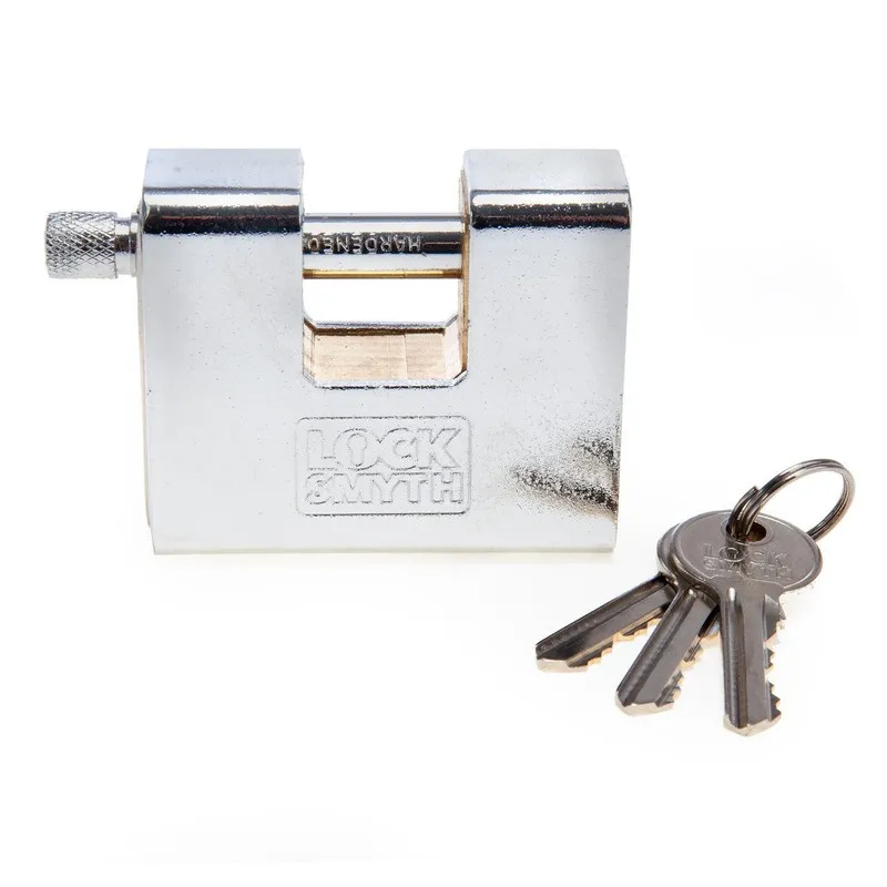 Такелажная скоба Locksmyth Armoured Rectangular Padlock 70mm Brass Body Steel Sh