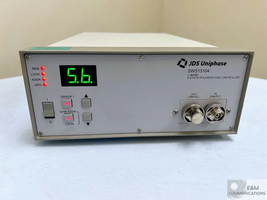 Контроллер JDS Uniphase SWS15104 C-Band 4-State Polarization Controller Fiber Te — фото лота 1