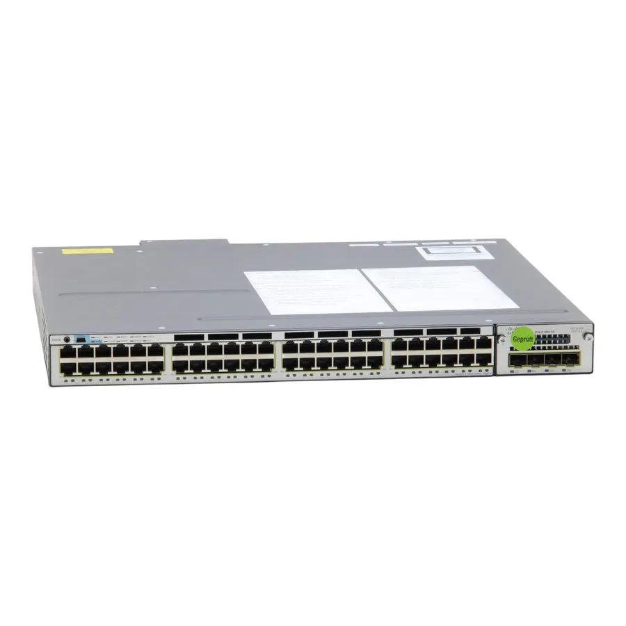 Коммутатор Cisco WS-C3750X-48P-S 48 Port PoE Gigabit Switch W/C3KX-NM-10G