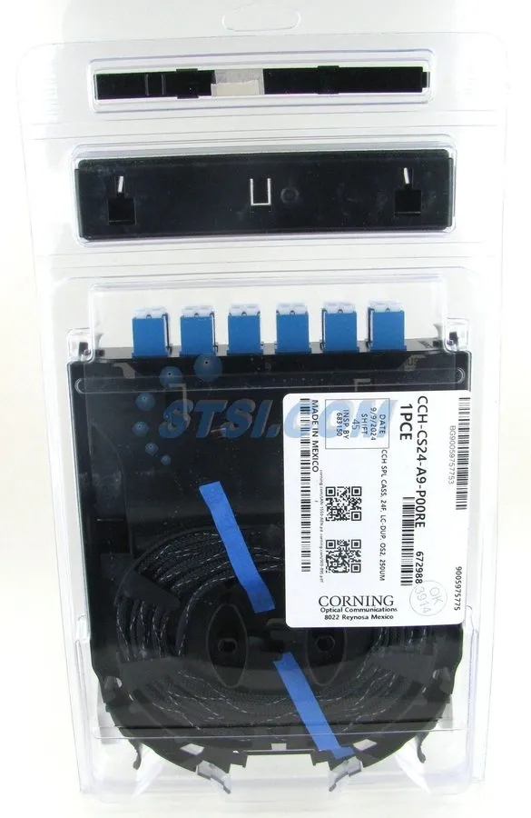 Оптическая кассета Corning CCH-CS24-A9-P00RE Splice Cassette, 24 Fiber, LC Duple