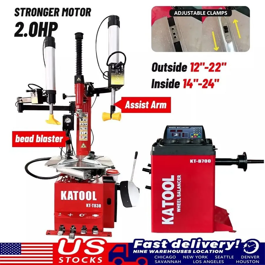 Шиномонтажный станок Tire Changer Machine KATOOL KT-T830 and Wheel Balancer KT-B