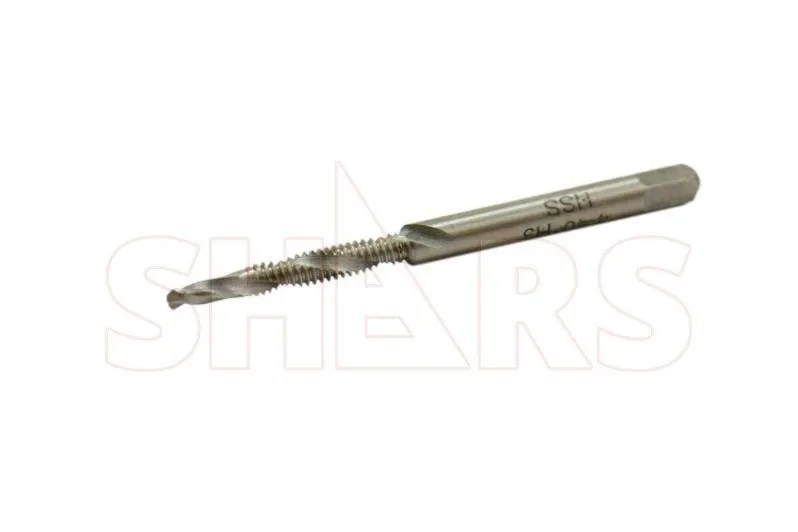 Режущий инструмент Combination Drill and Tap Set, HSS Titanium Thread Taps 6-32N