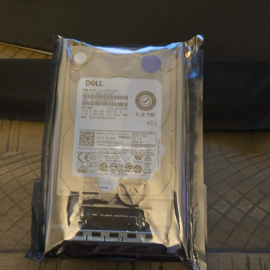Жёсткий диск 01M0D 001M0D DELL POWEREDGE HDEBL82DAB51 1.2TB 2.5" 10K 12G SAS HDD — фото лота 1