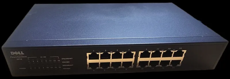 Коммутатор Dell PowerConnect 2216 16-Port Fast Ethernet Switch Rack-Mountable
