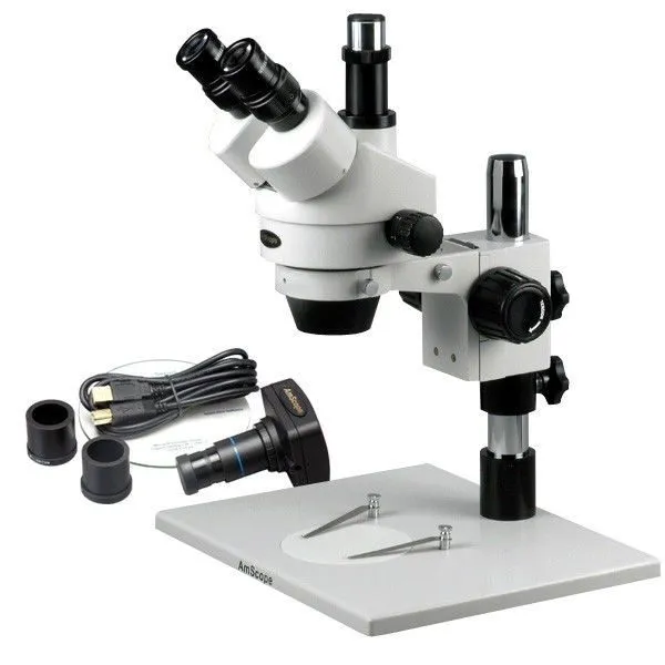 Микроскоп AmScope 3.5X-90X Inspection Trinocular Stereo Microscope w/ 1.3MP Came