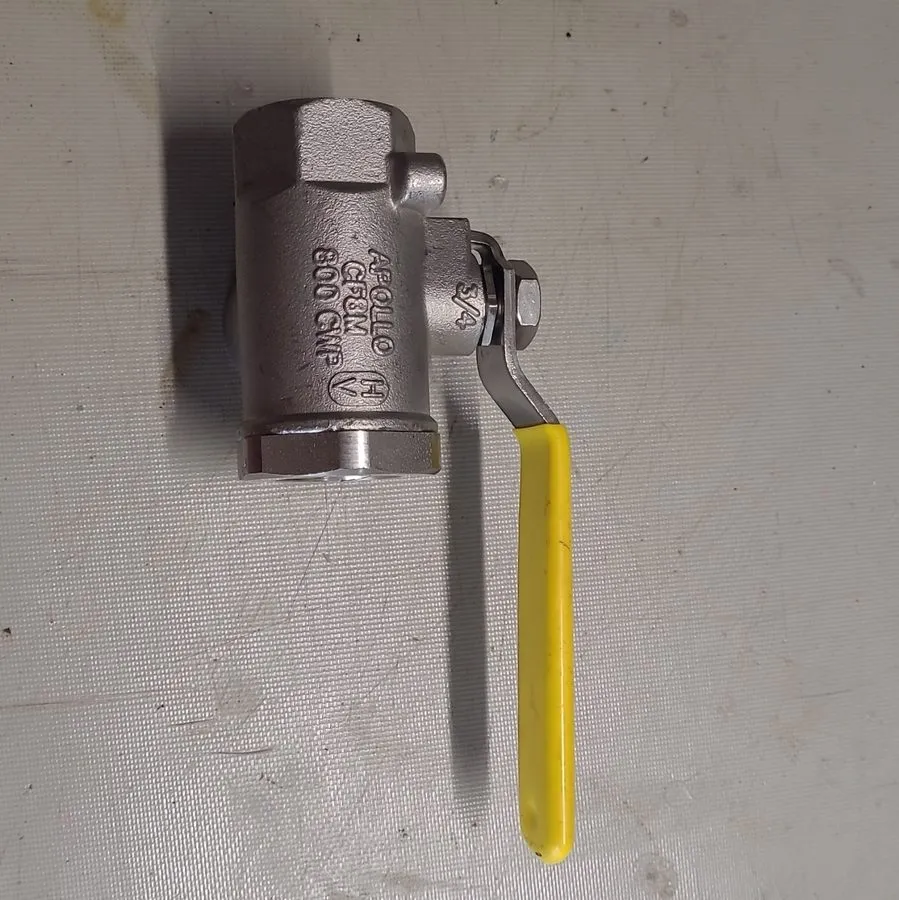Клапан Apollo SS-1008 3/4 in Stainless Steel Manual Diverter Ball Valve 800 CWP  — фото лота 1