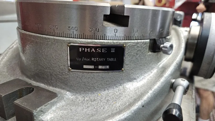 Поворотный стол Phase II 221-308 Horizontal / Vertical Precision Rotary Table 8" — фото лота 2
