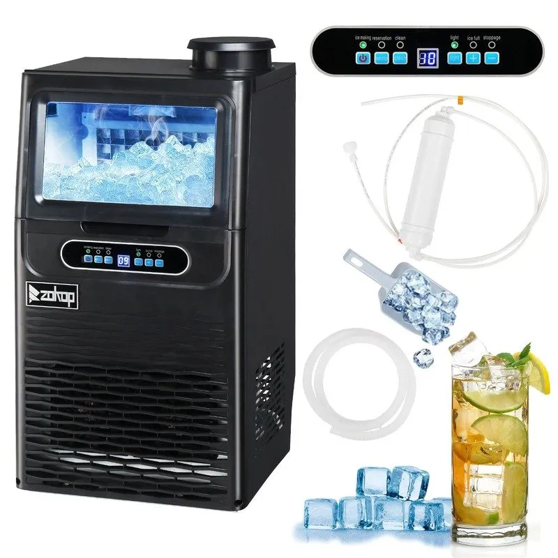 Льдогенератор Portable 70lbs/24H Built-in Commercial Apartment Home Ice Maker Ba