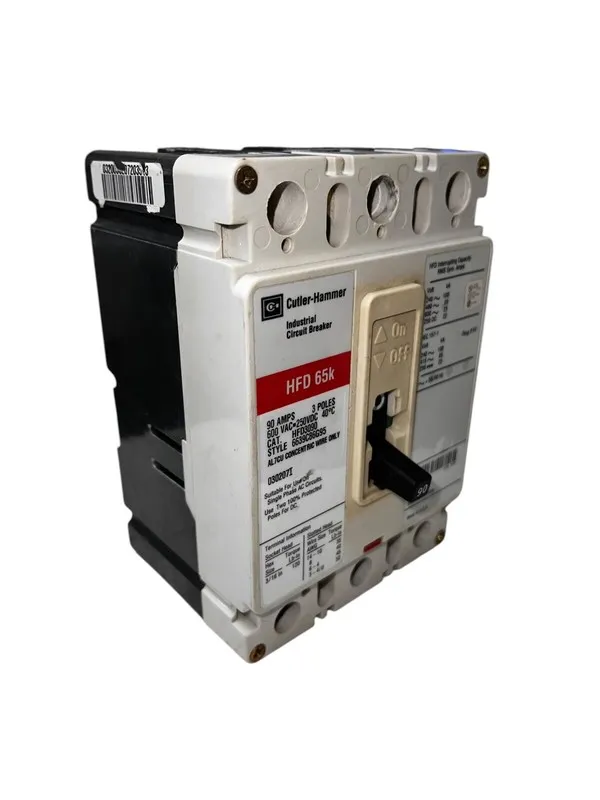 Автоматический выключатель Square D HFD3090 Circuit Breaker 90A 480V 3P 65k 90 A — фото лота 1