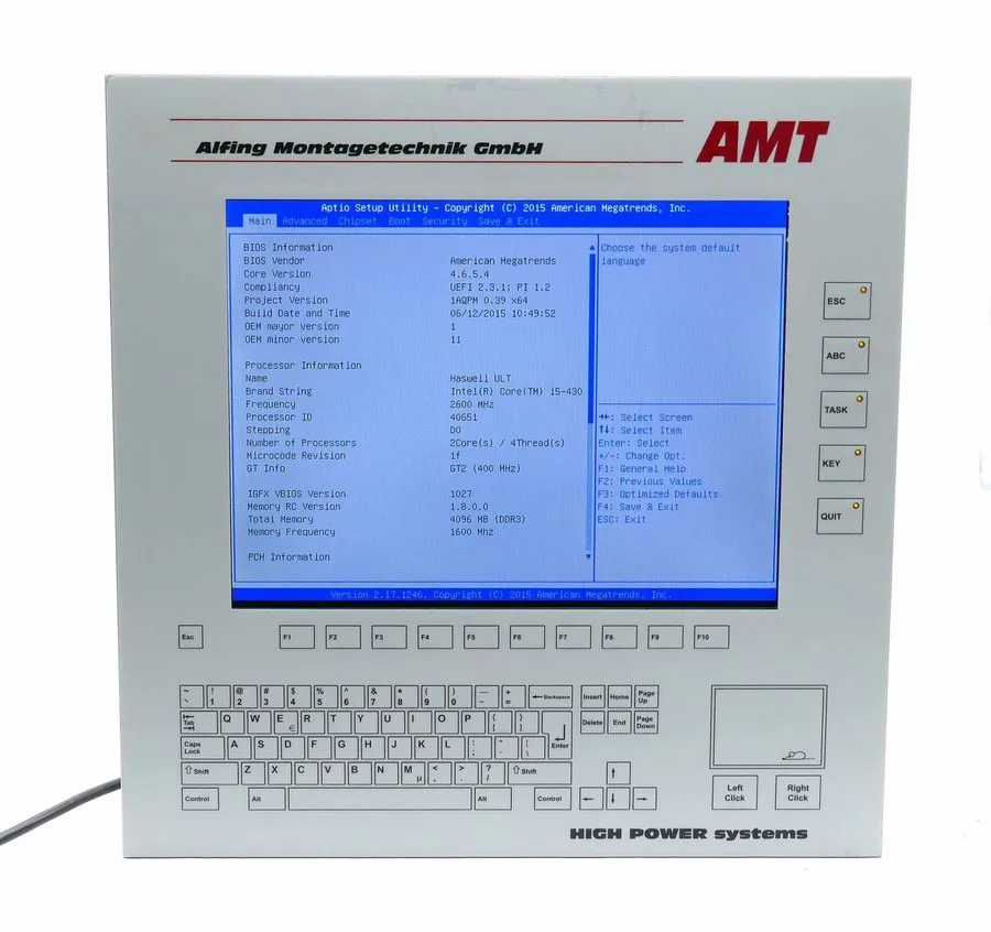 Промышленный компьютер Janich & Klass Master PC H1 15" I5 115/230V 1.5/0.9A Pane