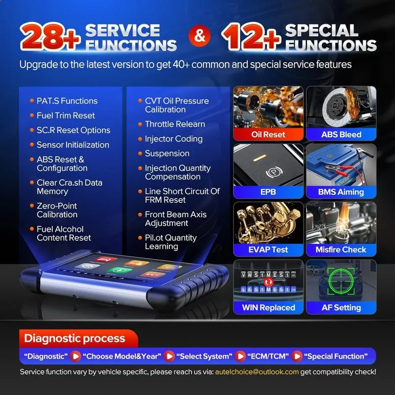 Диагностический сканер Autel MaxiCheck MX808TS MK808TS TPMS Relearn Programming  — фото лота 3