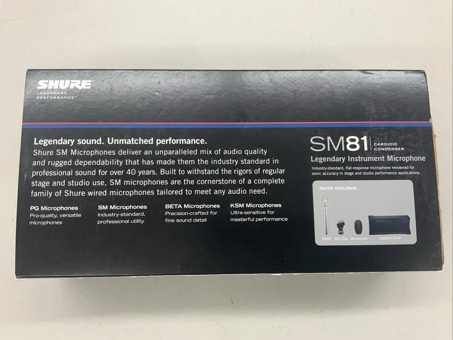 Микрофон Shure SM81-LC Cardioid Condenser Instrument Microphone