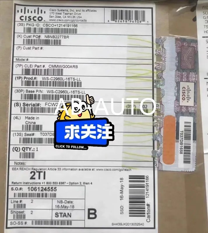 Коммутатор WS-C2960L-16TS-LL Switch