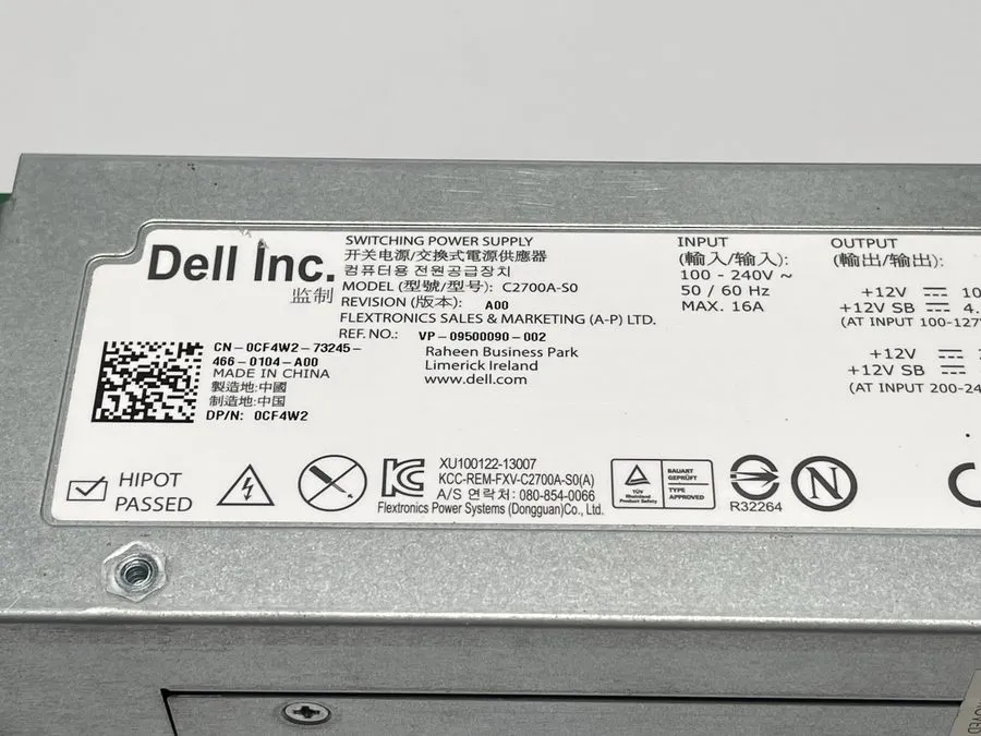 Блок питания DELL Power Supply/Power Supply C2700A-S0 2700W PowerEdge M1000e DP/