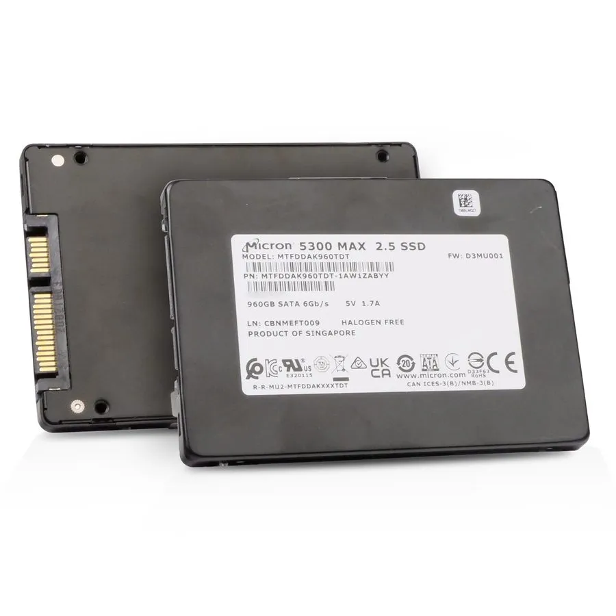SSD-накопитель MICRON 5300 960GB 2.5" SATA SSD MTFDDAK960TDT Lenovo 4XB7A17089 1
