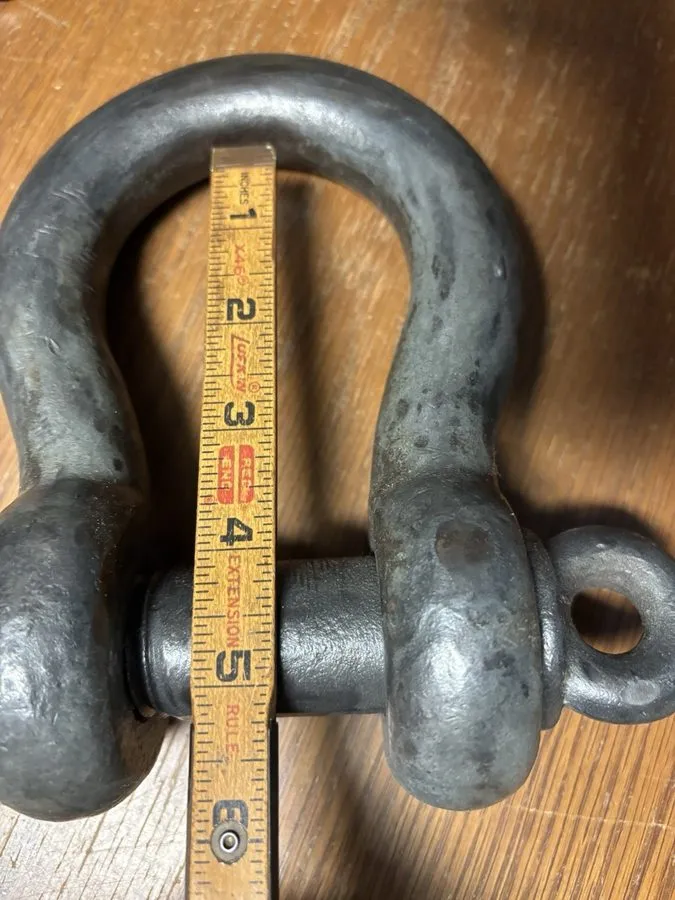 Такелажная скоба VTG 12 Ton Shackle-7# Weight -1-1/8” diam-Likely Made in Japan — фото лота 1