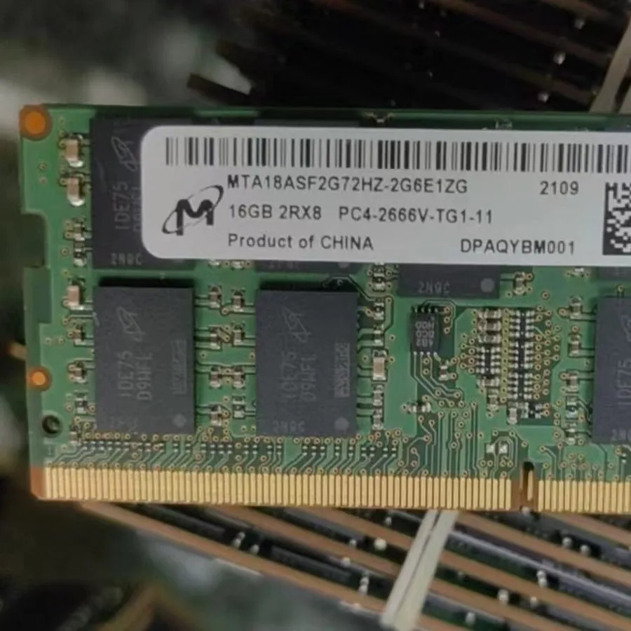 Модуль памяти Micron 16GB DDR4 2666MHz ECC 2RX8 SODIMM Server Memory Ram MTA18AS