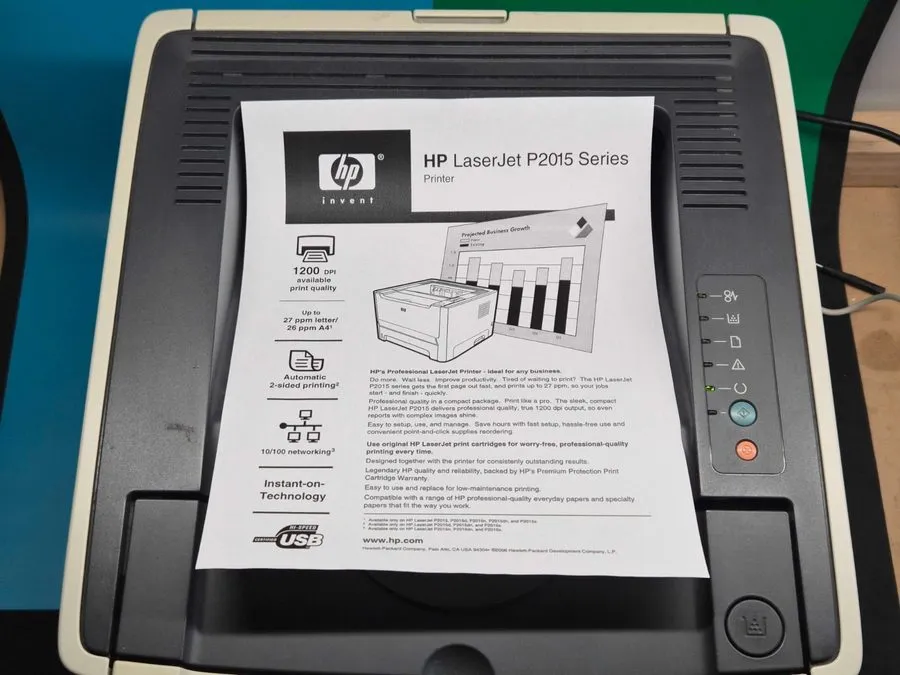 Лазерный принтер HP Laserjet P2015d P2015 Laser printer *Cleaned & Serviced & to — фото лота 1