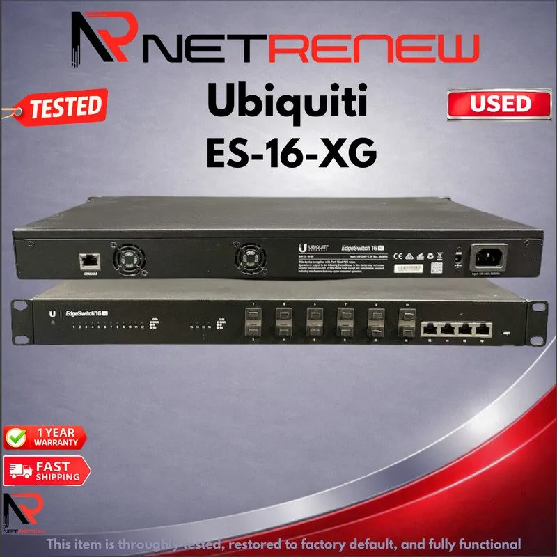 Коммутатор Ubiquiti EdgeSwitch 16 XG ES-16-XG 16-Port 10G Managed Aggregation Sw
