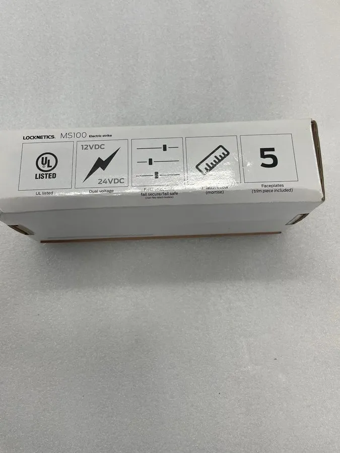Оборудование видеонаблюдения Locknetics Ms-100-US32D Electric Strike-Satin Stain — фото лота 2