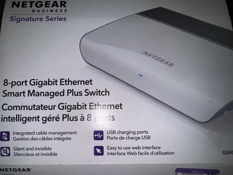 Коммутатор Netgear GS908E-100NAS 8-Port Wall Mountable Managed Ethernet Switch